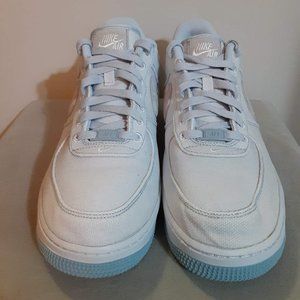 Nike Air Force 1 Light Blue Canvas Men's Size 10.5